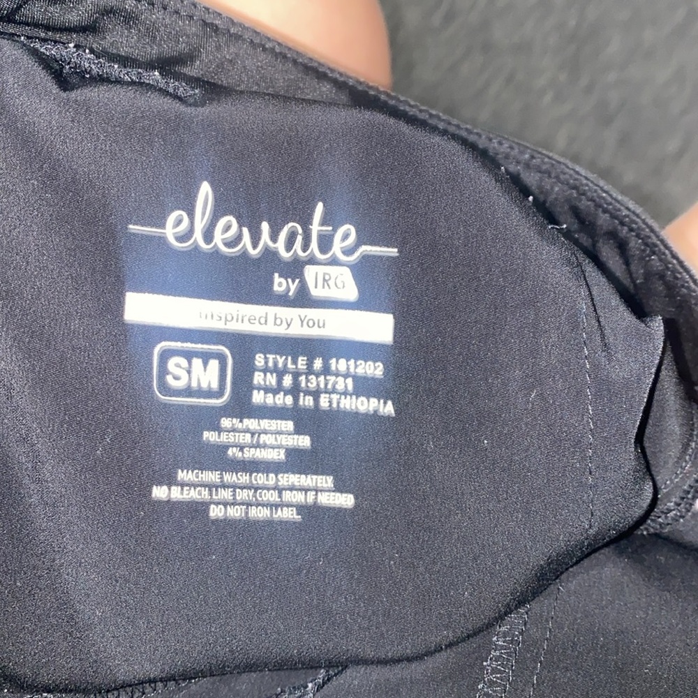 🌵Black comfy elastic banded scrub bottoms with pockets - Picture 7 of 8